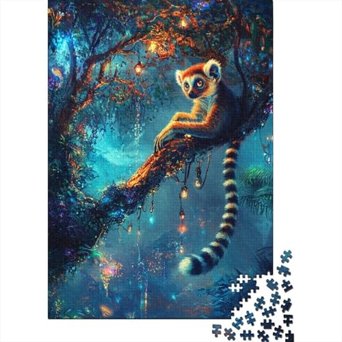 Puzzles Für Erwachsene 300 Teile Lemur Puzzle 300 Teile Anspruchsvolles Spiel 300pcs (40x28cm) von CPXSEMAZA