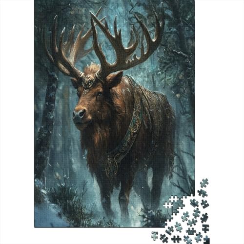 Puzzles Für Erwachsene 300 Teile Moose Puzzle 300 Teile Anspruchsvolles Spiel 300pcs (40x28cm) von CPXSEMAZA