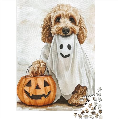 Puzzles Für Erwachsene 300 Teile Pumpkin Dog Puzzle 300 Teile Anspruchsvolles Spiel 300pcs (40x28cm) von CPXSEMAZA