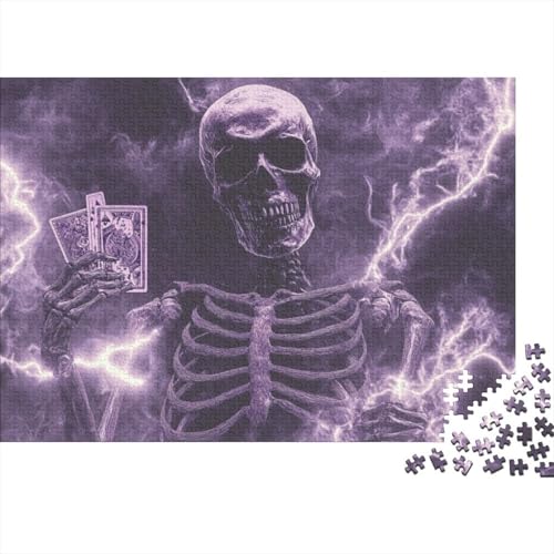 Puzzles Für Erwachsene 300 Teile Puzzle Für Erwachsene 300 Teile Puzzle 300 Teile - Poker Skull Puzzles Lernspiele 300pcs (40x28cm) von CPXSEMAZA