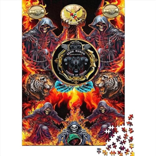 Puzzles Für Erwachsene 300 Teile Puzzle Für Erwachsene 300 Teile Puzzle 300 Teile - Skeleton-Tiger Puzzles Lernspiele 300pcs (40x28cm) von CPXSEMAZA