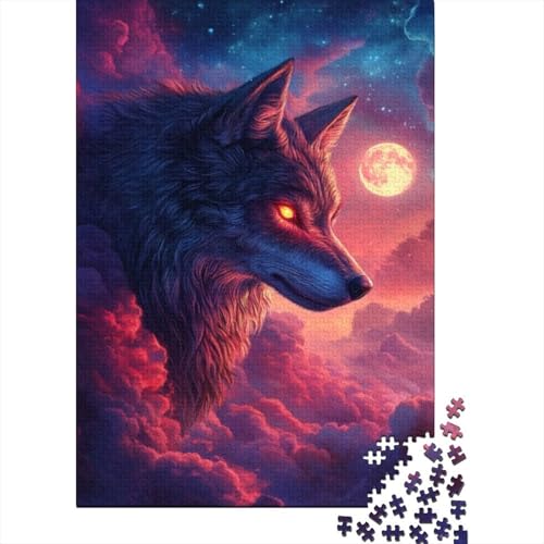 Puzzles Für Erwachsene 300 Teile Wolf 300-teiliges Puzzle Für Erwachsene, Lernspiele 300pcs (40x28cm) von CPXSEMAZA