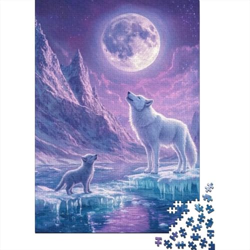 Puzzles Für Erwachsene 300 Teile Wolf Puzzle 300 Teile Anspruchsvolles Spiel 300pcs (40x28cm) von CPXSEMAZA