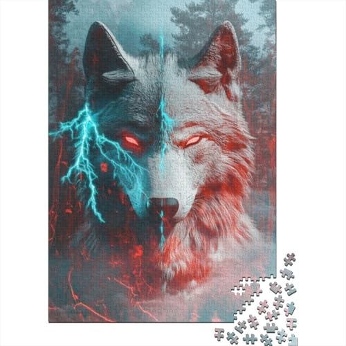 Puzzles Für Erwachsene 300 Teile Wolf Puzzle 300 Teile Lernspiele Für Erwachsene 300pcs (40x28cm) von CPXSEMAZA