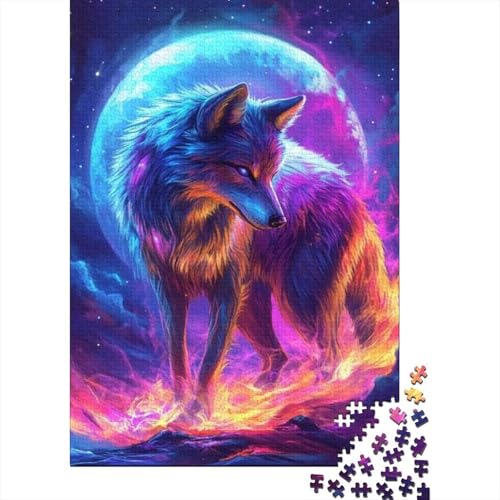 Puzzles Für Erwachsene 300 Wolf Puzzle 300 Teile Lernspiele Für Erwachsene 300pcs (40x28cm) von CPXSEMAZA