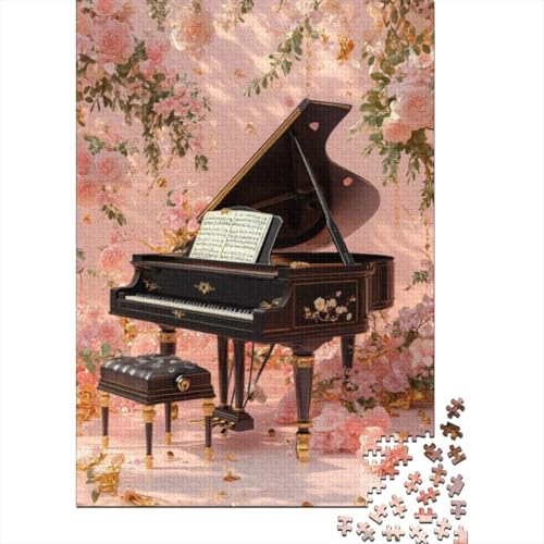 Puzzles Für Erwachsene 500 Flowers Piano 500-teiliges Puzzle „Impossible Puzzle. 500pcs (52x38cm) von CPXSEMAZA