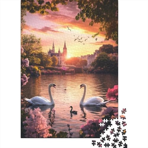 Puzzles Für Erwachsene 500 Teile Beautiful Swan Puzzles 500 Teile Impossible Puzzle 500pcs (52x38cm) von CPXSEMAZA