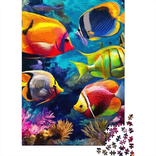 Puzzles Für Erwachsene 500 Teile Colorful Fish Puzzle 500 Teile Anspruchsvolles Spiel 500pcs (52x38cm) von CPXSEMAZA