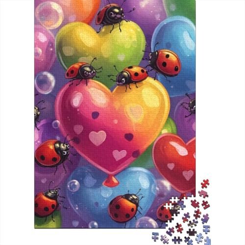 Puzzles Für Erwachsene 500 Teile Cute Ladybug Puzzle 500 Teile Anspruchsvolles Spiel 500pcs (52x38cm) von CPXSEMAZA