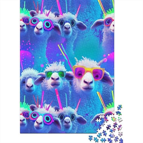 Puzzles Für Erwachsene 500 Teile Cute Lamb Puzzle 500 Teile Anspruchsvolles Spiel 500pcs (52x38cm) von CPXSEMAZA