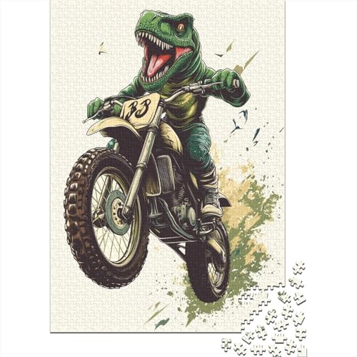 Puzzles Für Erwachsene 500 Teile Dinosaur Motorcycle Puzzle 500 Teile Anspruchsvolles Spiel 500pcs (52x38cm) von CPXSEMAZA