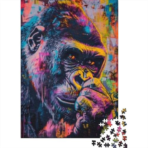 Puzzles Für Erwachsene 500 Teile Doodle Gorilla Puzzle 500 Teile Komplexe Puzzles Für Erwachsene 500pcs (52x38cm) von CPXSEMAZA