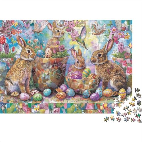 Puzzles Für Erwachsene 500 Teile Easter Egg Bunny 500-teiliges Puzzle. Anspruchsvolles Spiel 500pcs (52x38cm) von CPXSEMAZA