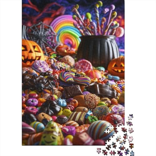 Puzzles Für Erwachsene 500 Teile Halloween Candy Puzzle 500 Teile Anspruchsvolles Spiel 500pcs (52x38cm) von CPXSEMAZA