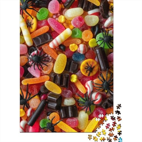 Puzzles Für Erwachsene 500 Teile Halloween Candy Puzzle 500 Teile Anspruchsvolles Spiel 500pcs (52x38cm) von CPXSEMAZA