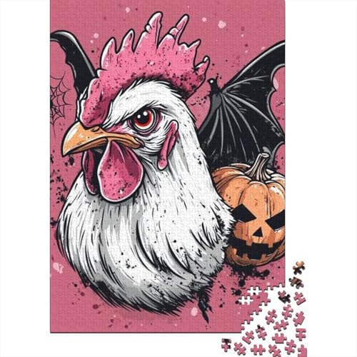 Puzzles Für Erwachsene 500 Teile Halloween Rooster Puzzle 500 Teile Komplexe Puzzles Für Erwachsene 500pcs (52x38cm) von CPXSEMAZA