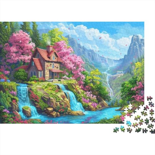 Puzzles Für Erwachsene 500 Teile Holzpuzzle Beautiful Cabin Puzzle-Kunstwerk, Puzzle-Wanddekoration, Einzigartige Geburtstags 500pcs (52x38cm) von CPXSEMAZA