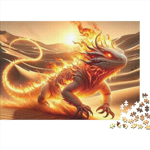 Puzzles Für Erwachsene 500 Teile Holzpuzzle Salamander Puzzle-Kunstwerk, Puzzle-Wanddekoration, Einzigartige Geburtstags 500pcs (52x38cm) von CPXSEMAZA