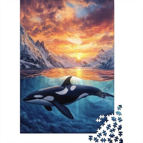 Puzzles Für Erwachsene 500 Teile Killer Whale Puzzle 500 Teile Anspruchsvolles Spiel 500pcs (52x38cm) von CPXSEMAZA