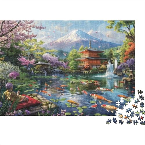 Puzzles Für Erwachsene 500 Teile Koi Landscape 500-teiliges Puzzle Impossible Puzzle 500pcs (52x38cm) von CPXSEMAZA