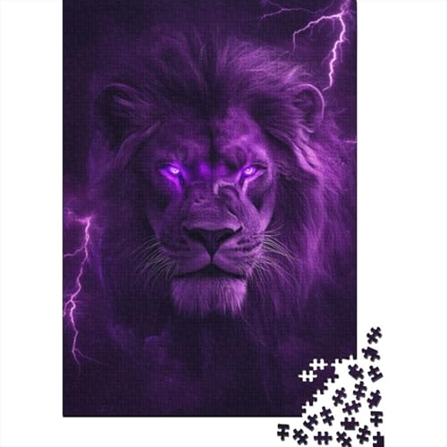 Puzzles Für Erwachsene 500 Teile Lion 500-teiliges Puzzle, Herausfordernde Puzzles Für Erwachsene 500pcs (52x38cm) von CPXSEMAZA