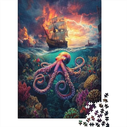 Puzzles Für Erwachsene 500 Teile Octopus 500-teilige Puzzles, Lernspiele Für Erwachsene 500pcs (52x38cm) von CPXSEMAZA