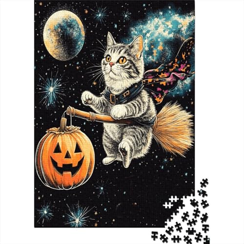 Puzzles Für Erwachsene 500 Teile Pumpkin Kitten Puzzle 500 Teile Anspruchsvolles Spiel 500pcs (52x38cm) von CPXSEMAZA