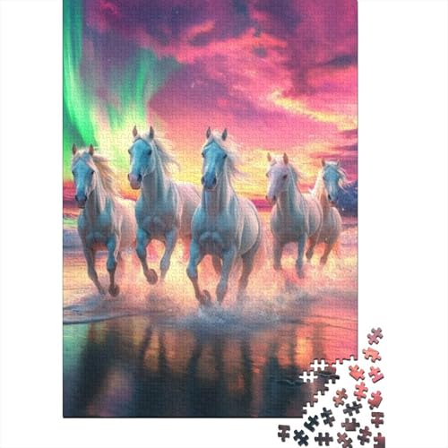 Puzzles Für Erwachsene 500 Teile Running Horse Puzzle 500 Teile Anspruchsvolles Spiel 500pcs (52x38cm) von CPXSEMAZA