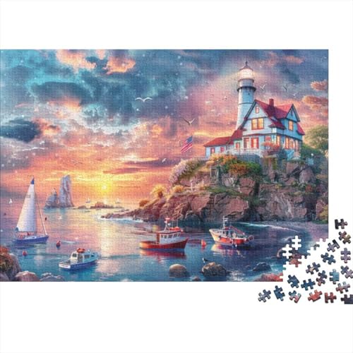 Puzzles Für Erwachsene 500 Teile Sunset by The Sea Puzzle Als Geschenk Für Erwachsene 500pcs (52x38cm) von CPXSEMAZA