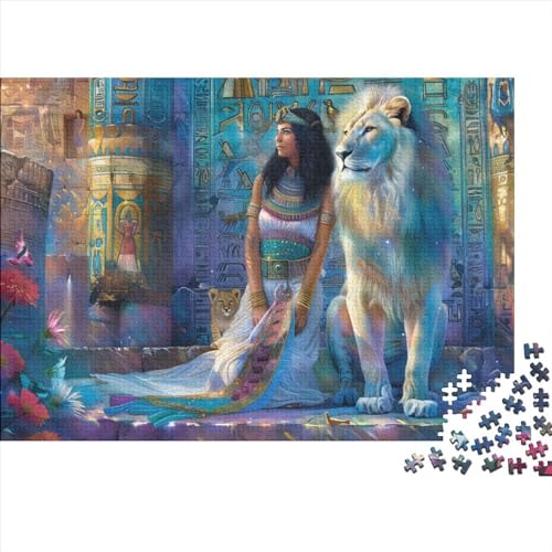 Queen of Egypt Puzzle, 300 Teile Puzzle, Erwachsene Puzzle, Einzigartiges Puzzle, Familienpuzzle, Denkspiel 300pcs (40x28cm) von CPXSEMAZA