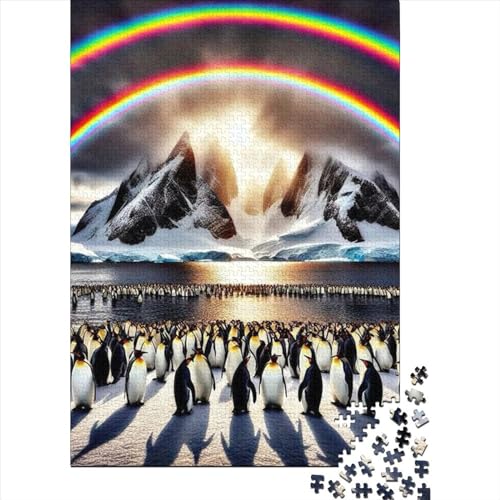 Rainbow Penguin 1000 Teile Puzzle 1000 Teile Puzzle Für Erwachsene Home Dekoration Puzzles Puzzle Farbenfrohes Erwachsenenpuzzle Ab 12 Jahren 1000pcs (75x50cm) von CPXSEMAZA