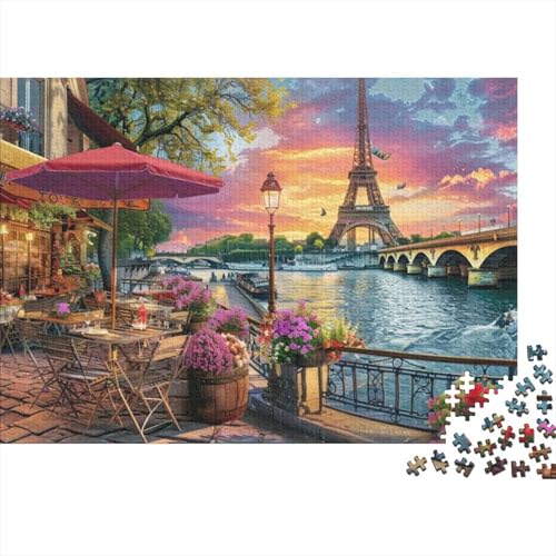 Romantic Paris Puzzle, 300 Teile Puzzle, Erwachsene Puzzle, Einzigartiges Puzzle, Familienpuzzle, Denkspiel 300pcs (40x28cm) von CPXSEMAZA