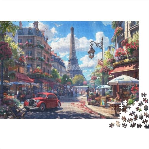 Romantic Paris Puzzle, 300 Teile Puzzle, Erwachsene Puzzle, Einzigartiges Puzzle, Familienpuzzle, Denkspiel 300pcs (40x28cm) von CPXSEMAZA