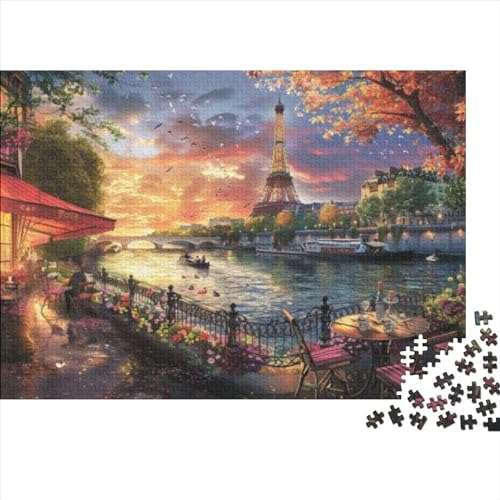 Romantic Paris Puzzle 1000 Teilepuzzle 3D Erwachsene Home Dekoration Puzzle Geschicklichkeitsspiele Erwachsenen Puzzle Ab 12 Jahren 1000pcs (75x50cm) von CPXSEMAZA