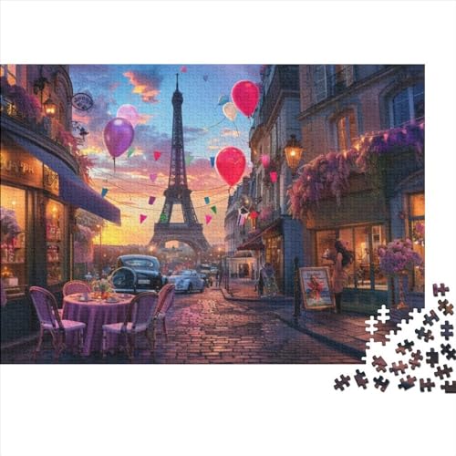 Romantic Paris Puzzle 300 Teilepuzzle 3D Erwachsene Home Dekoration Puzzle Geschicklichkeitsspiele Erwachsenen Puzzle Ab 12 Jahren 300pcs (40x28cm) von CPXSEMAZA