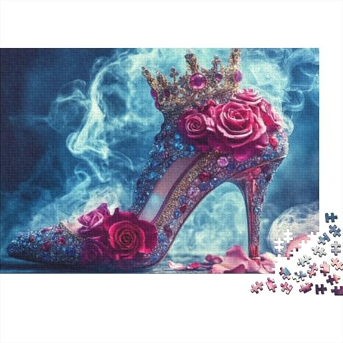 Rose High Heels Puzzle, 300 Teile Puzzle, Erwachsene Puzzle, Einzigartiges Puzzle, Familienpuzzle, Denkspiel 300pcs (40x28cm) von CPXSEMAZA