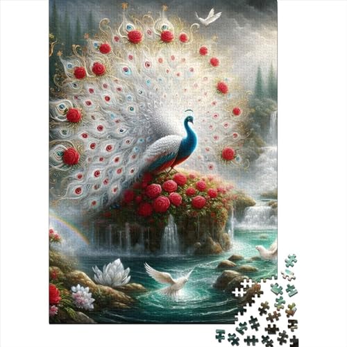 Rose Peacock (2) Jigsaw Puzzle Für Sohn/Kinder Familie Zusammen 1000 Schlafzimmer Dekoration Puzzles Erwachsene 1000 Stück Holz Puzzle Spiel Kinder Geschenk 1000pcs (75x50cm) von CPXSEMAZA