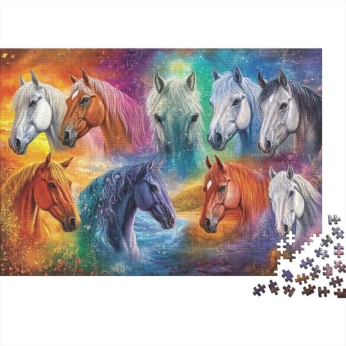 Running Horse Puzzle 1000 Teile Für Erwachsene Puzzles Für Erwachsene 1000-teiliges Puzzle Lernspiele Horse Heimdekorationspuzzle 1000pcs (75x50cm) von CPXSEMAZA