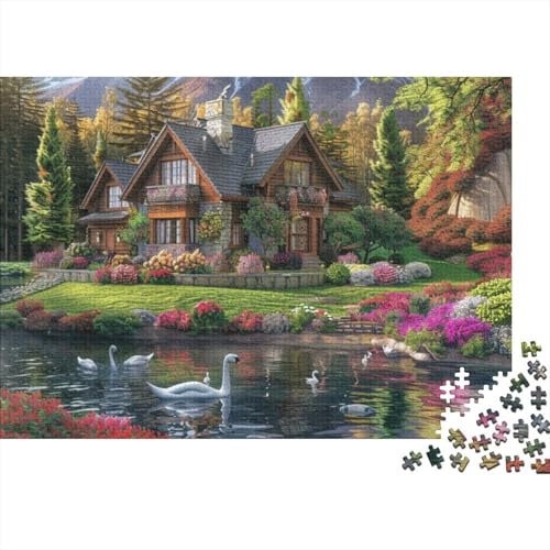 Rural Scenery Holzpuzzle 1000 Teile Erwachsenenpuzzle 1000 Teile 1000pcs (75x50cm) von CPXSEMAZA