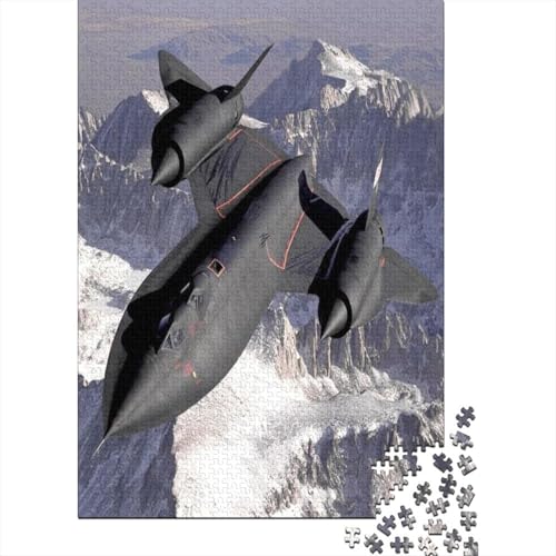 SR-71 Puzzle Für Erwachsene, 1000 Teile, Puzzle Für Erwachsene, Lernspiel, Herausforderungsspielzeug Spy Plane 1000-teiliges Puzzle Für Erwachsene Und Kinder. Lernspiele, Heimdekoration 1000pcs (75x50 von CPXSEMAZA