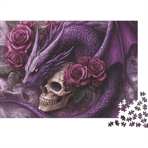 Skeleton Dragon 1000-teilige Puzzles Für Erwachsene. Puzzles Mit 1000 Teilen. Anspruchsvolle Puzzles Für Erwachsene. 1000-teilige Puzzles Für Erwachsene. Spielzeug Und Spiele 1000pcs (75x50cm) von CPXSEMAZA