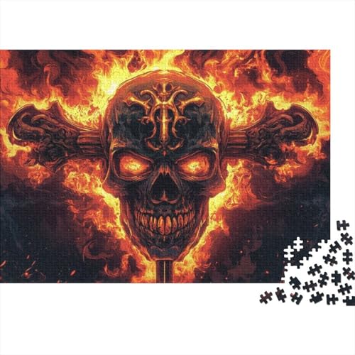 Skeleton Jigsaw Puzzle Für Sohn/Kinder Familie Zusammen 300 Schlafzimmer Dekoration Puzzles Erwachsene 300 Stück Holz Puzzle Spiel Kinder Geschenk 300pcs (40x28cm) von CPXSEMAZA