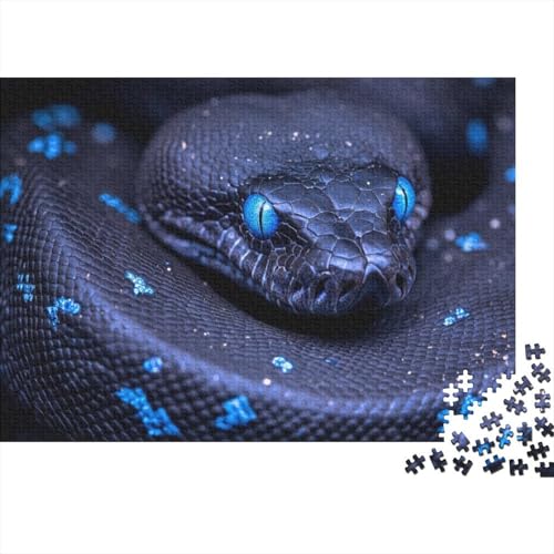 Snake 1000-teiliges Holzpuzzle Für Erwachsene, 1000-teiliges Puzzle, Einzigartige Heimdekoration Und Geschenke, 1000-teiliges Puzzle, Spielzeug Und Spiele 1000pcs (75x50cm) von CPXSEMAZA