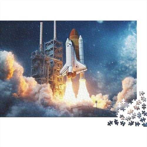 Space Shuttle Holzpuzzle 1000 Teile | Einzigartiges Puzzle | Puzzles Für Erwachsene 1000pcs (75x50cm) von CPXSEMAZA