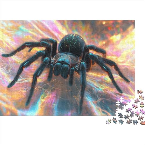 Spider Jigsaw Puzzle Für Sohn/Kinder Familie Zusammen 1000 Schlafzimmer Dekoration Puzzles Erwachsene 1000 Stück Holz Puzzle Spiel Kinder Geschenk 1000pcs (75x50cm) von CPXSEMAZA