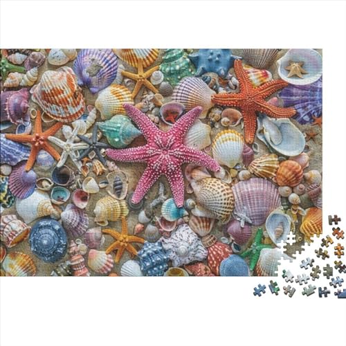 Starfish Shell Puzzle 300 Teilepuzzle 3D Erwachsene Home Dekoration Puzzle Geschicklichkeitsspiele Erwachsenen Puzzle Ab 12 Jahren 300pcs (40x28cm) von CPXSEMAZA