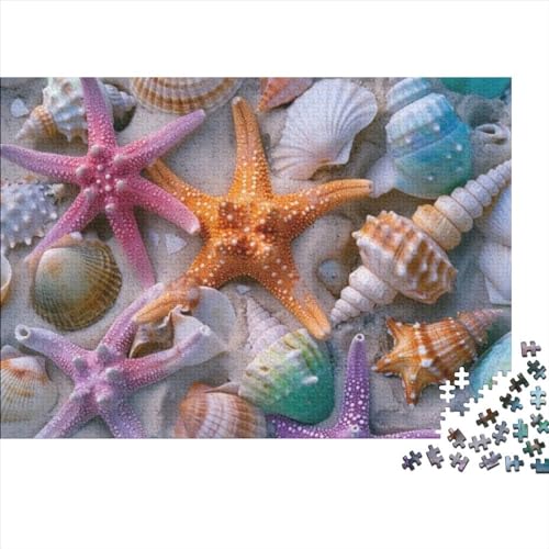 Starfish and Shells | Puzzle Für Erwachsene | Puzzle Für Jugendliche | Schwieriges Puzzle | 1000 Teile Puzzle 1000pcs (75x50cm) von CPXSEMAZA