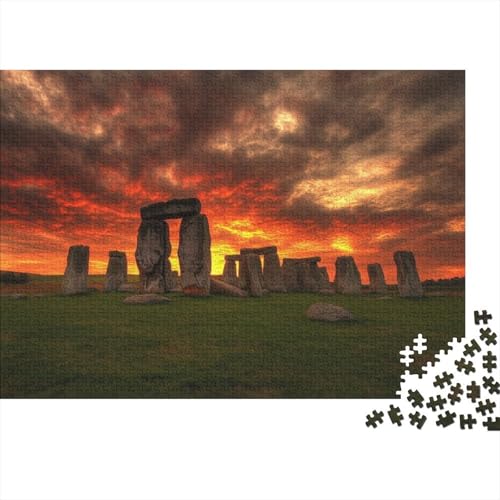 Stonehenge Holzpuzzle 1000 Teile | Einzigartiges Puzzle | Puzzles Für Erwachsene 1000pcs (75x50cm) von CPXSEMAZA