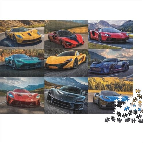 Supercar Jigsaw Puzzle Für Sohn/Kinder Familie Zusammen 1000 Schlafzimmer Dekoration Puzzles Erwachsene 1000 Stück Holz Puzzle Spiel Kinder Geschenk 1000pcs (75x50cm) von CPXSEMAZA