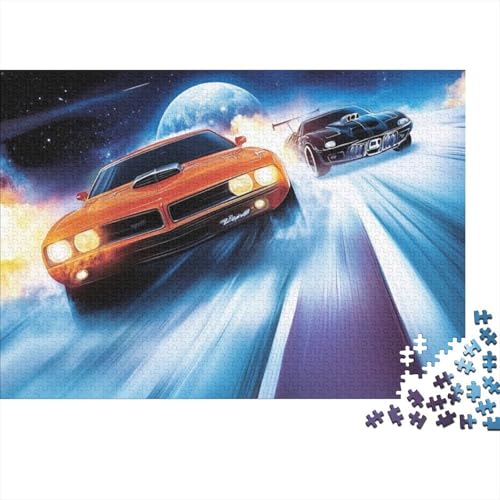 Supercar Jigsaw Puzzle Für Sohn/Kinder Familie Zusammen 300 Schlafzimmer Dekoration Puzzles Erwachsene 300 Stück Holz Puzzle Spiel Kinder Geschenk 300pcs (40x28cm) von CPXSEMAZA